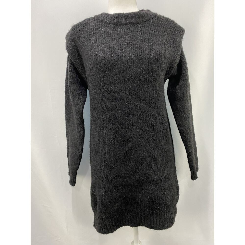 Vero Moda black warm sweater long women size S A003573